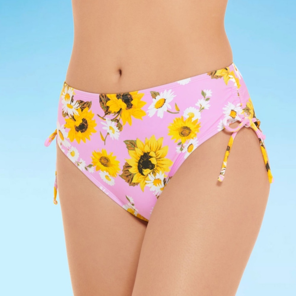 Floral High Waist Bikini Swimsuit Bottom Juniors